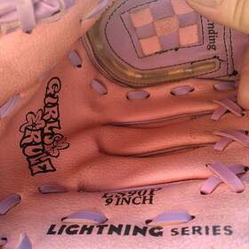 Ls90p Rawlings 083321962226 Pink Baseball Glove - Right Hand Thrower 9 Inches Girls Rule B8