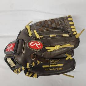 H120brnc Rawlings 083321977220 Highlight Series Baseball Glove Rht Leather 12 Inch Nice Brown