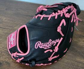 Gge130spbpfb Rawlings 198308038419 Gg Elite 13 Inch Left Hand Throw Baseball Glove Pink/black