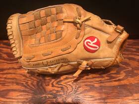 Ds036 Rawlings Vintage Baseball Glove Edge Inch U Cated Heel Andre Dawson 12