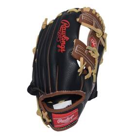 Eble5 Rawlings Youth Baseball Glove St Louis Cardinals Logo Leather Black And Brown