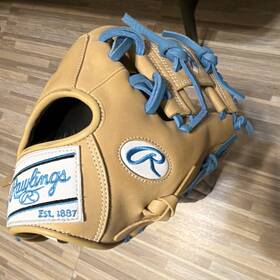 Eblx20 Rawlings Gg Elite 11.5 Beige Blue Leather Baseball Glove 5 Finger Eblx20 Rawlings Gg Elite 11.5 Beige Blue Leather Baseball Glove 5 Finger
