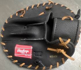 Rawlings Eolc2 Great Hands Black Leather 12 Inch Baseball Training Mitt
