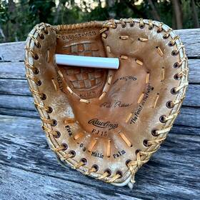 Fj15 Rawlings Vintage First Base Mitt Baseball Glove Curt Blefary Right Handed