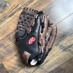 Fp1750 Rawlings 11 3/4 Inch Leather Baseball Softball Glove Black Brown Fp1750 Rawlings 11 3/4 Inch Leather Baseball Softball Glove Black Brown
