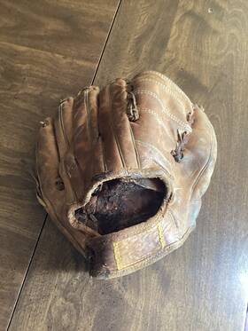 Rawlings G130 Vintage Sears Roebuck 1634 Left Hand Baseball Glove Mitt Pro Model 1950s