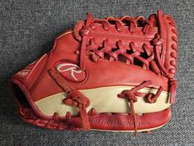Ggb115mtscpt Rawlings Gg Elite Red/tan Baseball Glove 11.5 Inch Pro Design Pre-owned