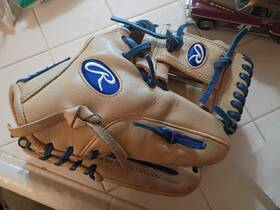 Gge11.5icpr Rawlings G Elite 11.5 Inch Baseball Glove Beige Blue Leather 5 Finger Gge11.5icpr Rawlings G Elite 11.5 Inch Baseball Glove Beige Blue Leather 5 Finger