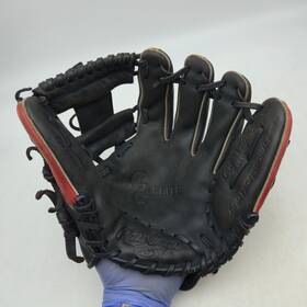 Gge1125n Rawlings Gold Elite Baseball Glove 11 1/4 Inch Black Leather Professional