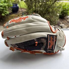 Gge130hhwco Rawlings Gold Glove Elite Rht 13 Inch Softball Gge130hwco Camo Blaze Orange