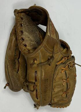 Gj30 Rawlings 1960s White Label 11 Inch Baseball Glove Wally Bunker Rht Cowhide
