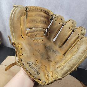 Gjf8 Rawlings Vtg Baseball Glove Mitt Gjf 8 Rht Bobby Tolan Fastback Well Worn