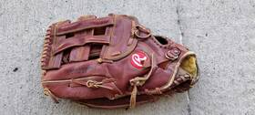 Sg-96 Rawlings Gs-96 Vintage 13 Inch Brown Leather Rh Lht Baseball Glove Japan Po