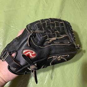 Gts80f Rawlings Leather Baseball Glove 10.5 Inch Rht Fastback Youth Black