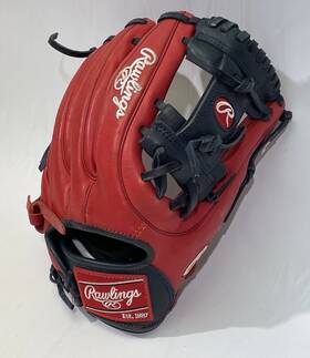 Gxle175sn Rawlings Gamer Xle Baseball Glove Mitt Red Leather Rht 11.75 In