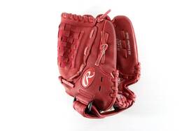 H120s Rawlings Highlight Series 12 Inch Youth Red Baseball Softball Glove Rht