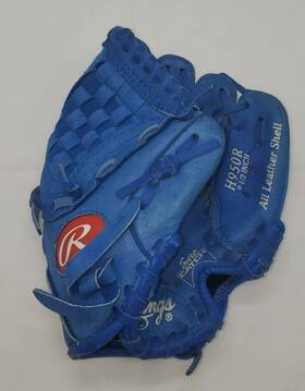 H950r Rawlings Youth Baseball Glove Highlight Series 9.5 Blue Leather Left