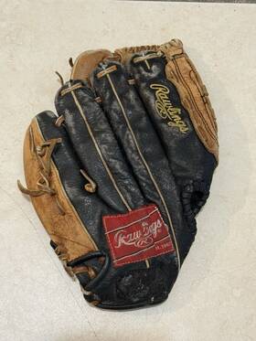 Hdn11 Rawlings 11.5 Inch Leather Baseball Softball Glove Black Brown Strap