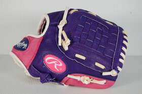 Hfp10ppw Rawlings Glove T Ball 10 Highlight Leather Purple Pink Right Hand Throw