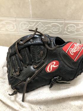 Hl115fbm Rawlings Boys Fully Broken In 11.5 Inch Baseball First Base Mitt Left Throw