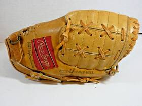 Km714 Rawlings Baseball Mitt Glove Rick Reinhardt Tan Leather Right Hand Throw