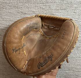 M770 Rawlings Vtg Manny Sanguillen Catchers Mitt Baseball Glove Lefty Lht Pro