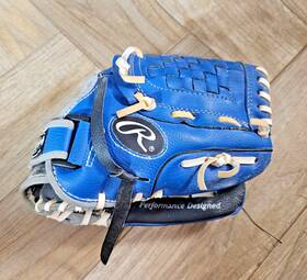 Mitt-pl105brw Rawlings Youth Baseball 10 1/2 Inch Blue Players Serie Glove Esbh5 Rht