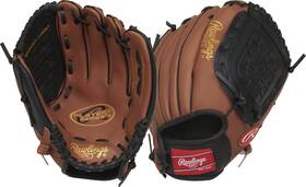 Pl105dtb-12 Rawlings Pl105dtb-12/0 10.5 Youth Baseball Mitt Right Hand Throw Ages 6-8 Dark Tan Black