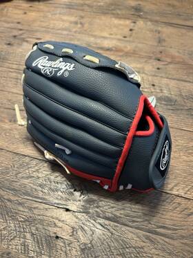 Rawlings Pl115cb Players Series 11.5 Inch Youth Baseball Glove Rht Black Red