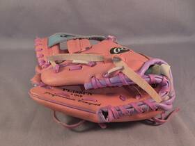 Pl158pn Rawlings 9 Inch Girls Players Series Softball Glove Lht Baseball Pink Blue