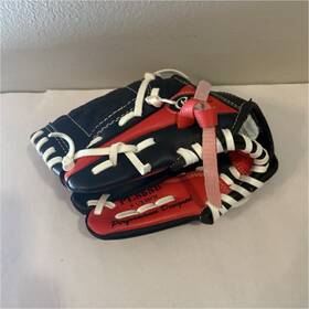 Pl635b Rawlings Players Series Youth Baseball Glove 6.5 Inch Black Red Adjustable Strap
