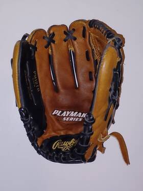 Rawlings Pm112tb Lht Glove Playmaker Series 12 Inch Black And Brown Vg-exc Condition