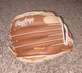 Pm115hcf Rawlings Playmaker 11.5 Inch Leather Baseball Glove Brown/beige Zero Shock