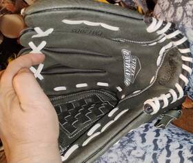 Pm1200s Rawlings Playmaker Series Black White Leather Baseball Softball Glove