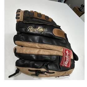 Pm12bt Rawlings 12 Inch Leather Baseball Softball Glove Black Beige Palm Pm12bt Rawlings 12 Inch Leather Baseball Softball Glove Black Beige Palm