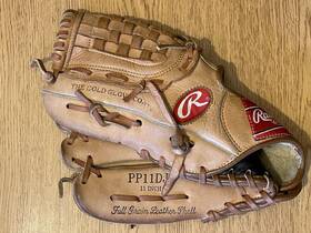 Pp11djt Rawlings 11 Inch Basket-web Derek Jeter Autographed Model Baseball Glove Lht