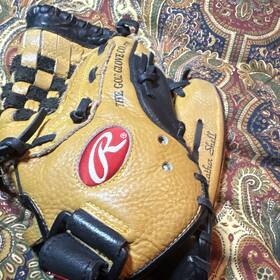 Rawlings Pp2100tb 11 Inch Leather Basket Web Baseball Glove Left Hand Throw Tan/blk