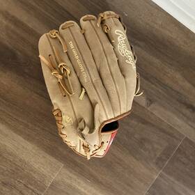 Ppl275hbc Rawlings Tan Leather 12.75 Inch 5 Finger Baseball Glove All Shell