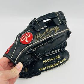 Pro204-2b Rawlings Heart Of The Hide Glove Baseball Rht 11.5 Inch Black Damaged