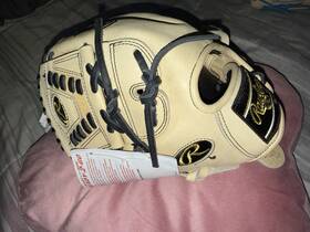 Rawlings Pro205-9sc 11.5 Inch Beige Black Leather Baseball Glove Mlb Right