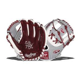 Pro315-2shw Rawlings New Heart Of The Hide Baseball Glove Grey/maroon/white 11.75 Inch