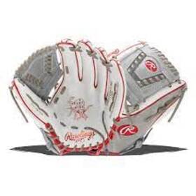 Pro716sb-31wg Rawlings New Rht 12 Inch Heart Of The Hide Fastpitch Glove Gray/red