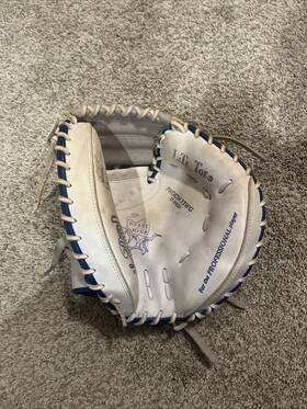Procm33wg Rawlings Hoh Catchers Mitt Right-hand 33 Inch White Blue Limited Time