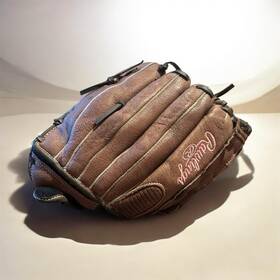 Proj6c Rawlings 12 Inch Brown Leather Fastpitch Softball Glove All Shell