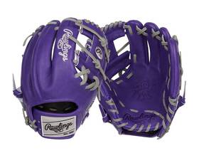 Pror204-2pugr Rawlings Heart Of The Hide R2g 11.5 Inch Infield Glove - Rht Purple / Gray New Pror204-2pugr Rawlings Heart Of The Hide R2g 11.5 Inch Infield Glove - Rht Purple / Gray New