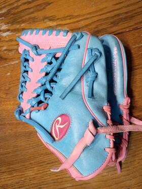 Pror204-4cbp Rawlings Heart Of The Hide R2g Baseball Ft24 11.5 Infield Columbia Blue/pink Used