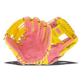 Pror204u-2p Rawlings Heart Of The Hide Baseball Glove Pink Yellow 11.5 Inch Rht Pror204u-2p Rawlings Heart Of The Hide Baseball Glove Pink Yellow 11.5 Inch Rht