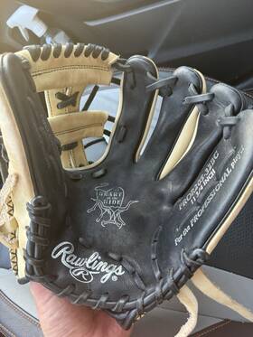 Pror205-3bc Rawlings Heart Of The Hide 11.75 Inch Leather Baseball Glove Black Beige