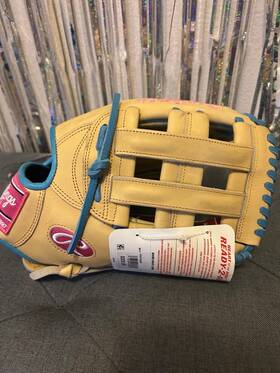 Pror314-2mp Rawlings Heart Of The Hide 12 3/4 Inch Infield Glove Beige Blue Pink