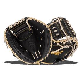 Prorar35 Rawlings New Heart Of The Hide 34 Inch Baseball Catchers Mitt Rht Black